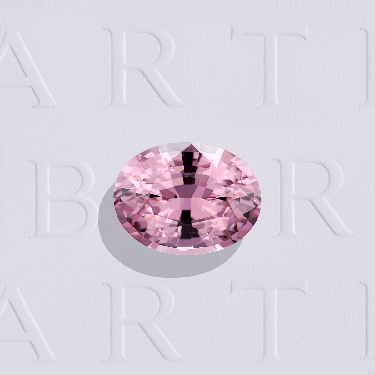 Grenat Malaya naturel ovale facetté de 1.79 carat, originaire de Tanzanie, de couleur rose-brun léger. Aucun traitement.