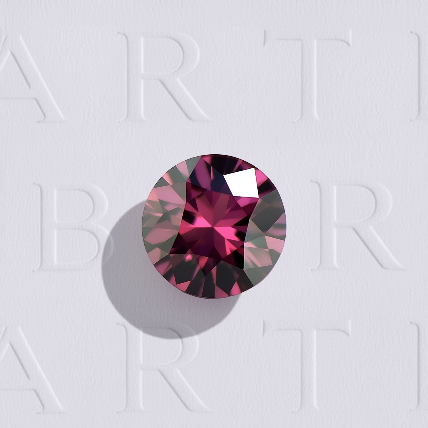 Grenat Rhodolite Naturel De Tanzanie – 1,27 Carats – Violet/rouge, Taille Troïdia