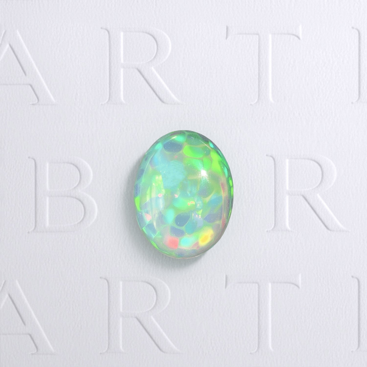 Opale naturelle patern honecomb, taille cabochon ovale, aucun traitement, 1.35ct, Origine Ethiopie