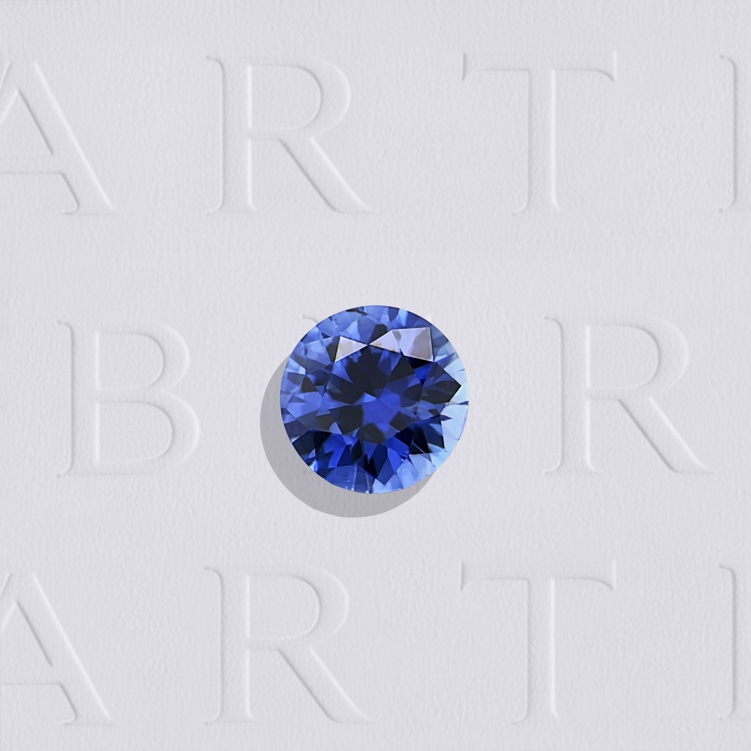 Saphir bleu naturel rond facetté de 0.20 carat, petite dimension de 3.5mm, originaire du Sri Lanka, de couleur bleu soutenu, légèrement inclus, chauffe traditionnelle.