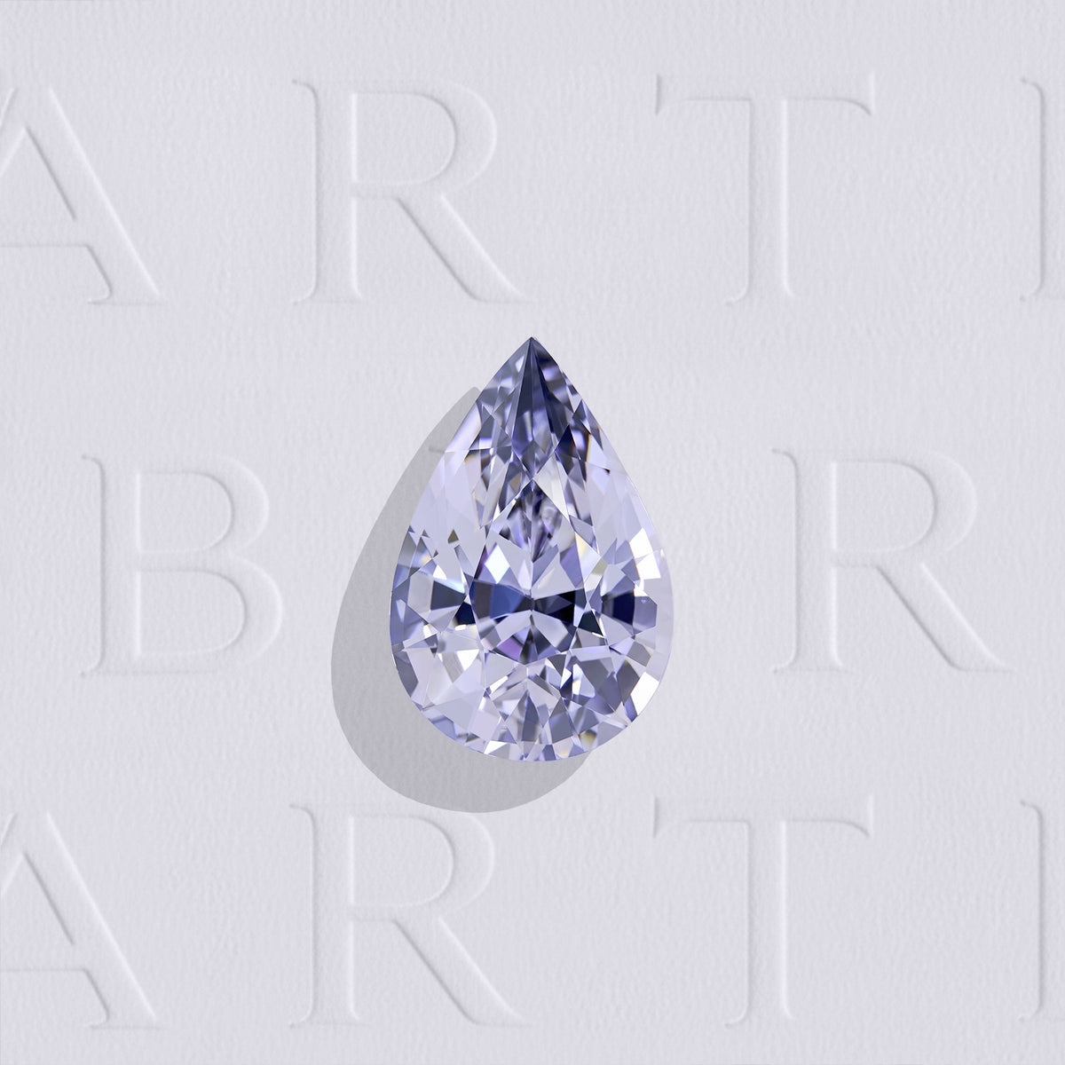 Spinelle violet naturel poire facetté de 1.08 carat, originaire de Tanzanie, de couleur violet-gris léger, sans inclusion visible à la loupe 10x. Aucun traitement.