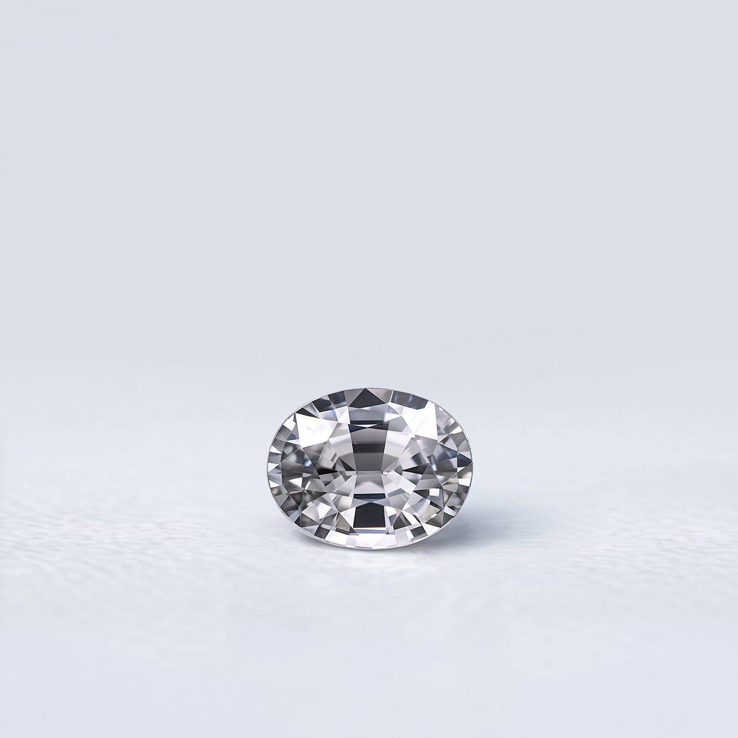 Spinelle gris naturel ovale facetté de 1.08 carat, couleur gris soutenu, originaire du Myanmar