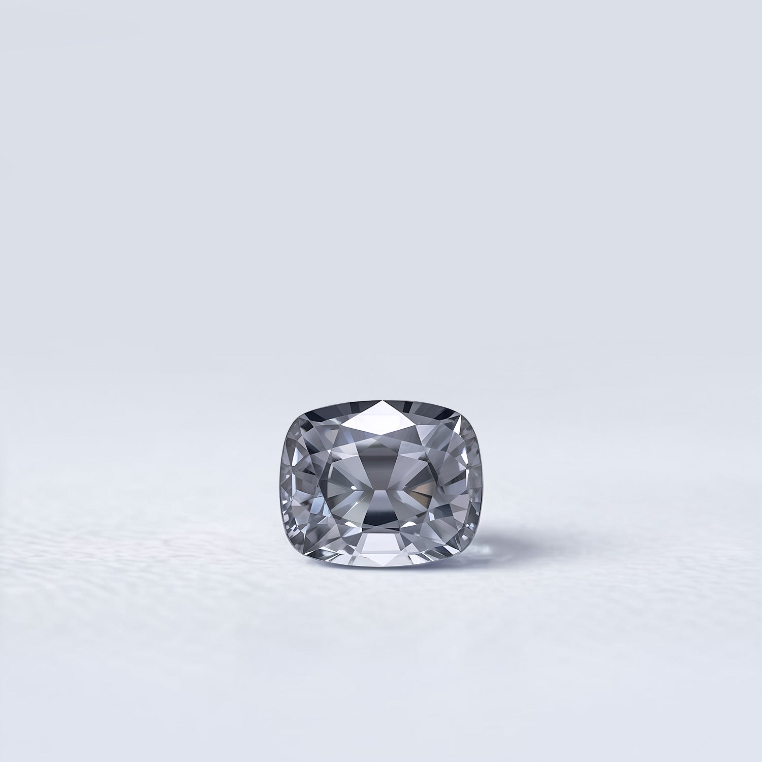 Spinelle gris naturel coussin facetté de 1.19 carat, couleur gris soutenu, originaire du Myanmar