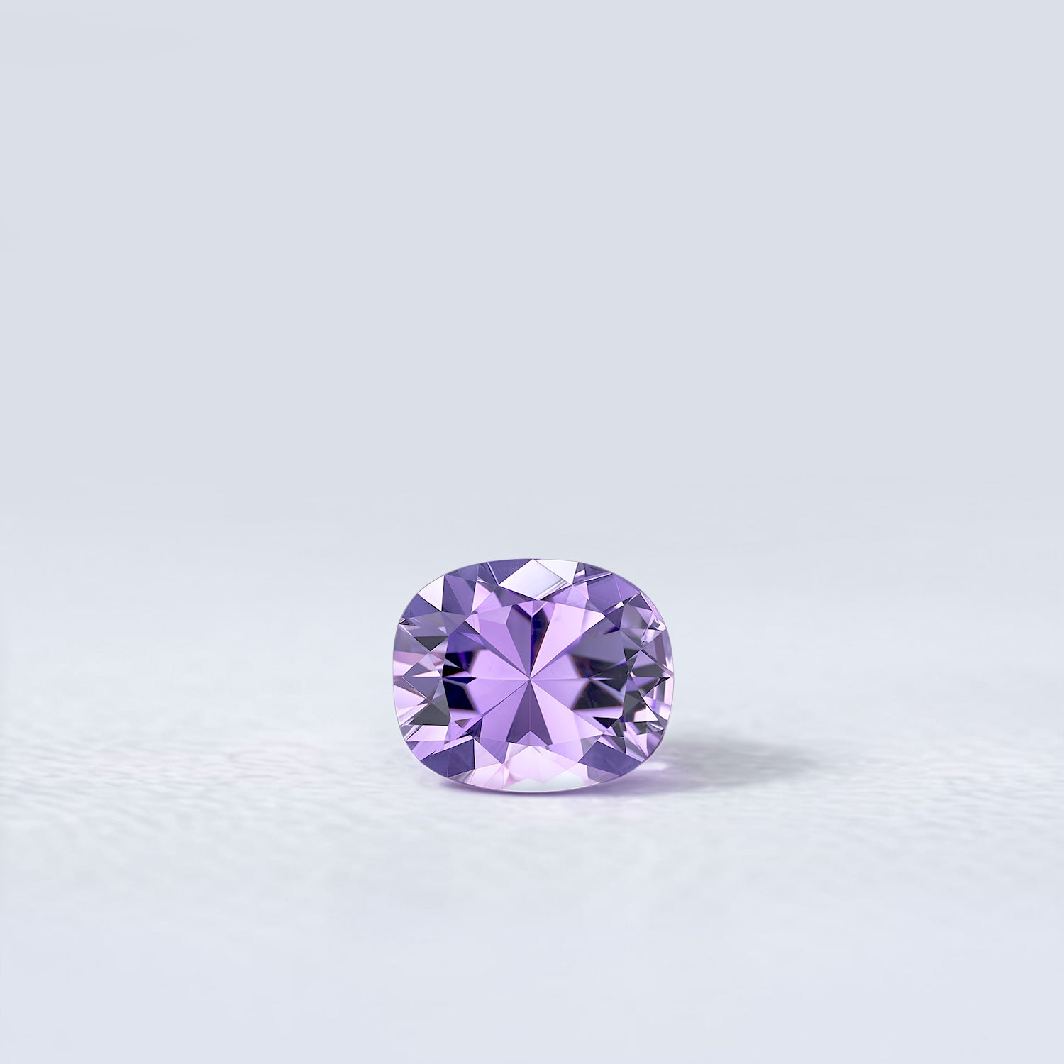 Spinelle naturel violet 1,31 carat, coussin rectangle, facetté, Sri Lanka