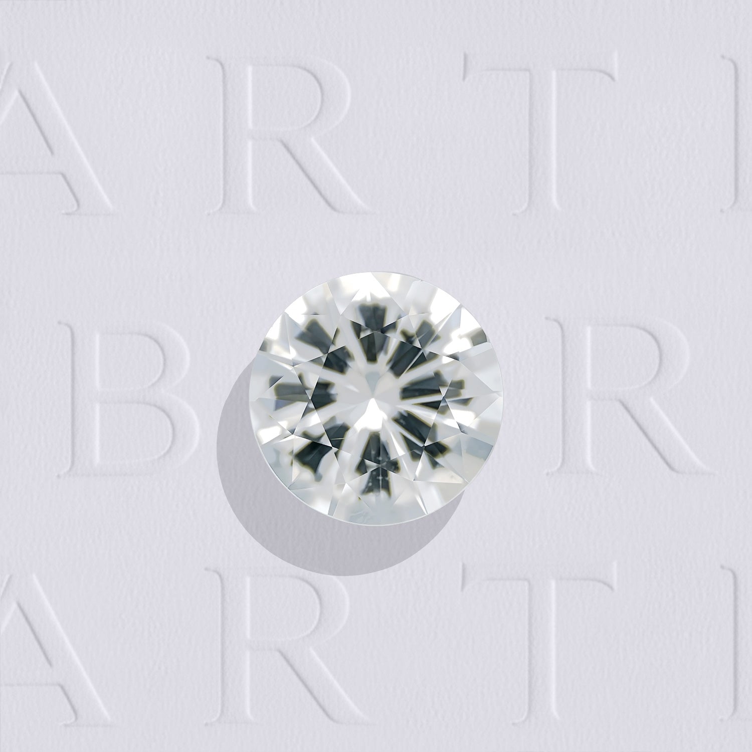 Topaze blanche naturelle ronde taille diamant facettée de 1.91 carat, originaire du Brésil, incolore, très légèrement incluse et non traitée.