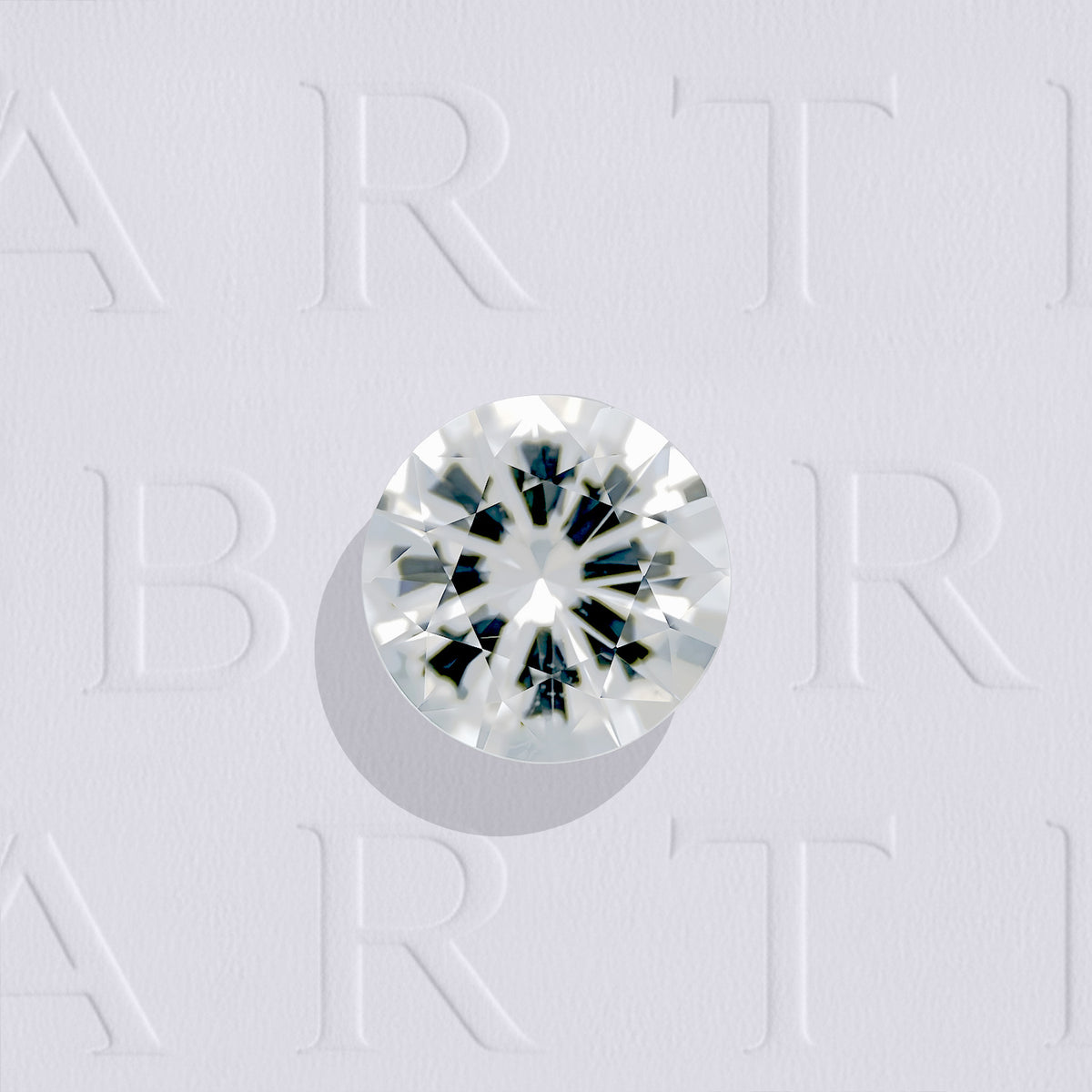 Topaze blanche naturelle ronde taille diamant facettée de 1.91 carat, originaire du Brésil, incolore, très légèrement incluse et non traitée.