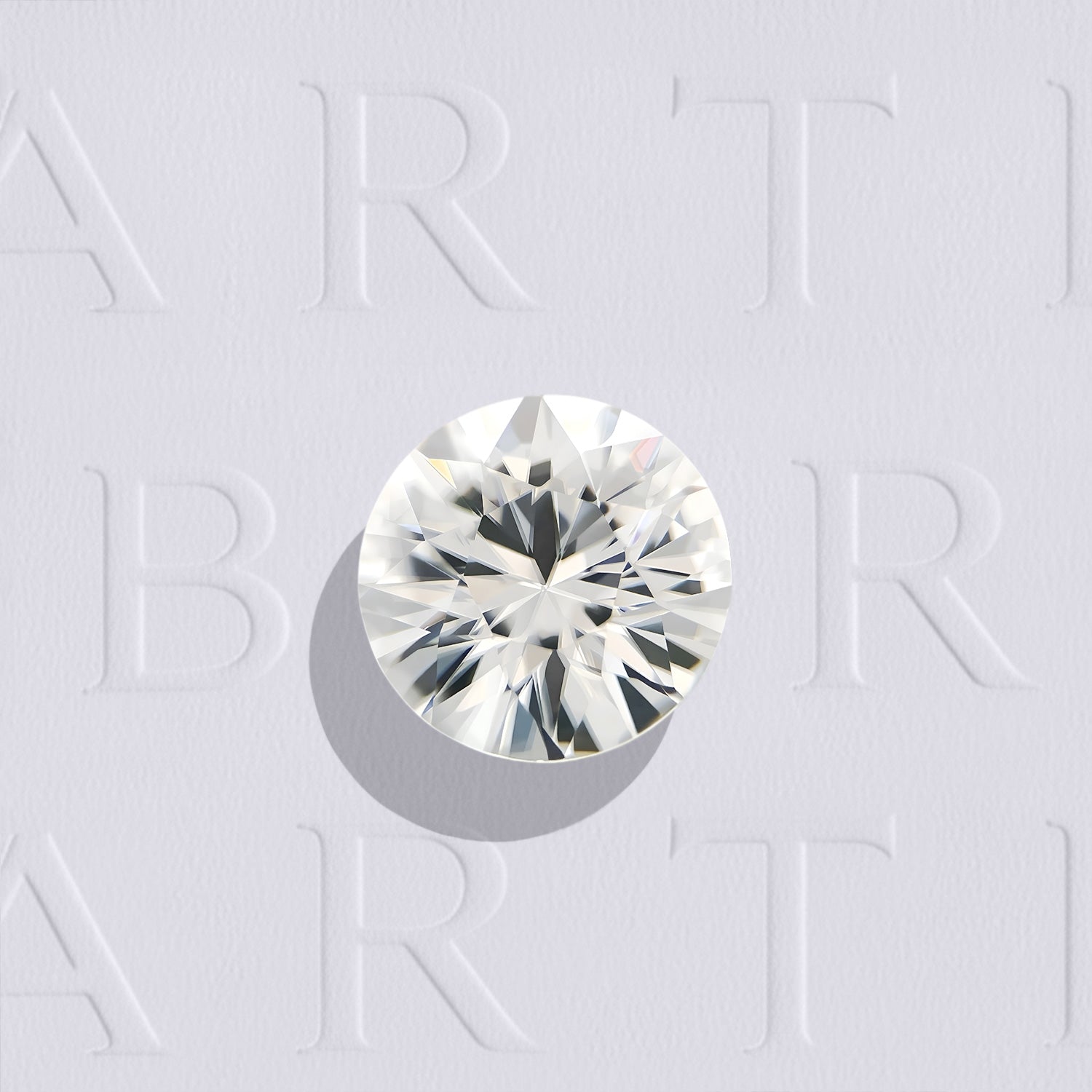 Zircon incolore naturel rond facetté de 1.89 carat, originaire de Tanzanie, sans inclusion visible à l'œil nu. Traitement: chauffe classique.
