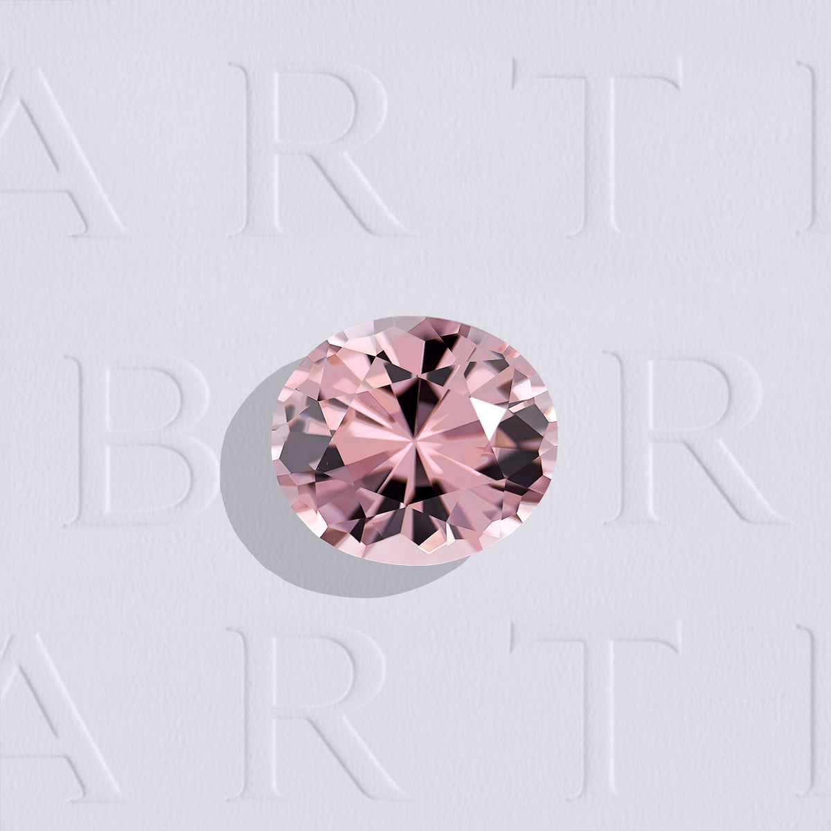 Grenat Malaya naturel ovale facetté de 1.78 carat, originaire de Tanzanie, de couleur rose-brun léger, très légèrement inclus. Aucun traitement.