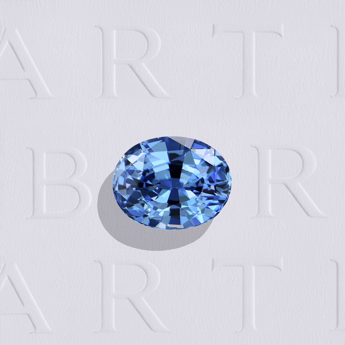 Saphir bleu naturel ovale facetté de 1.30 carat, originaire de Ratnapura au Sri Lanka, de couleur bleu soutenu, sans inclusion visible à l'œil nu et non traité.