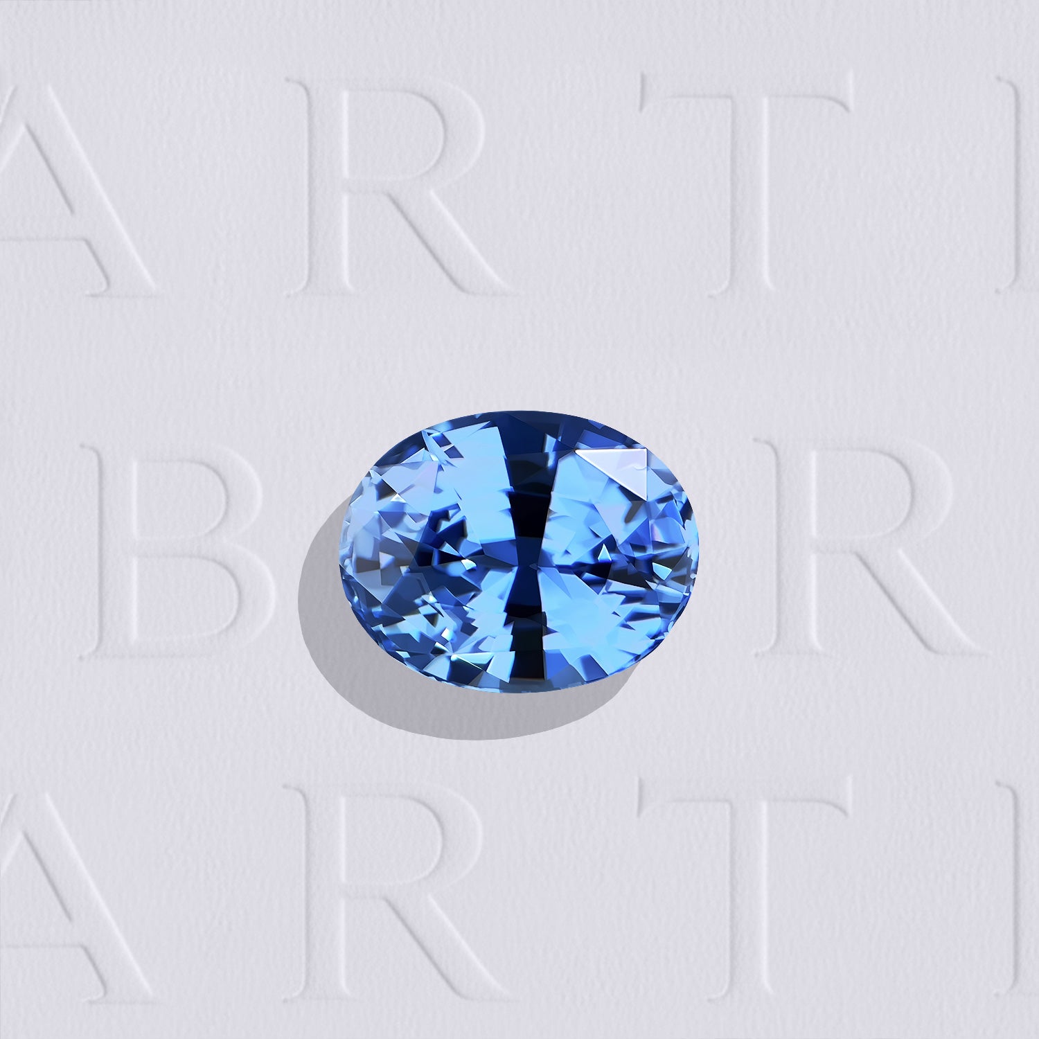 Saphir bleu naturel ovale facetté de 1.30 carat, originaire de Ratnapura au Sri Lanka, de couleur bleu soutenu, sans inclusion visible à l'œil nu et non traité.