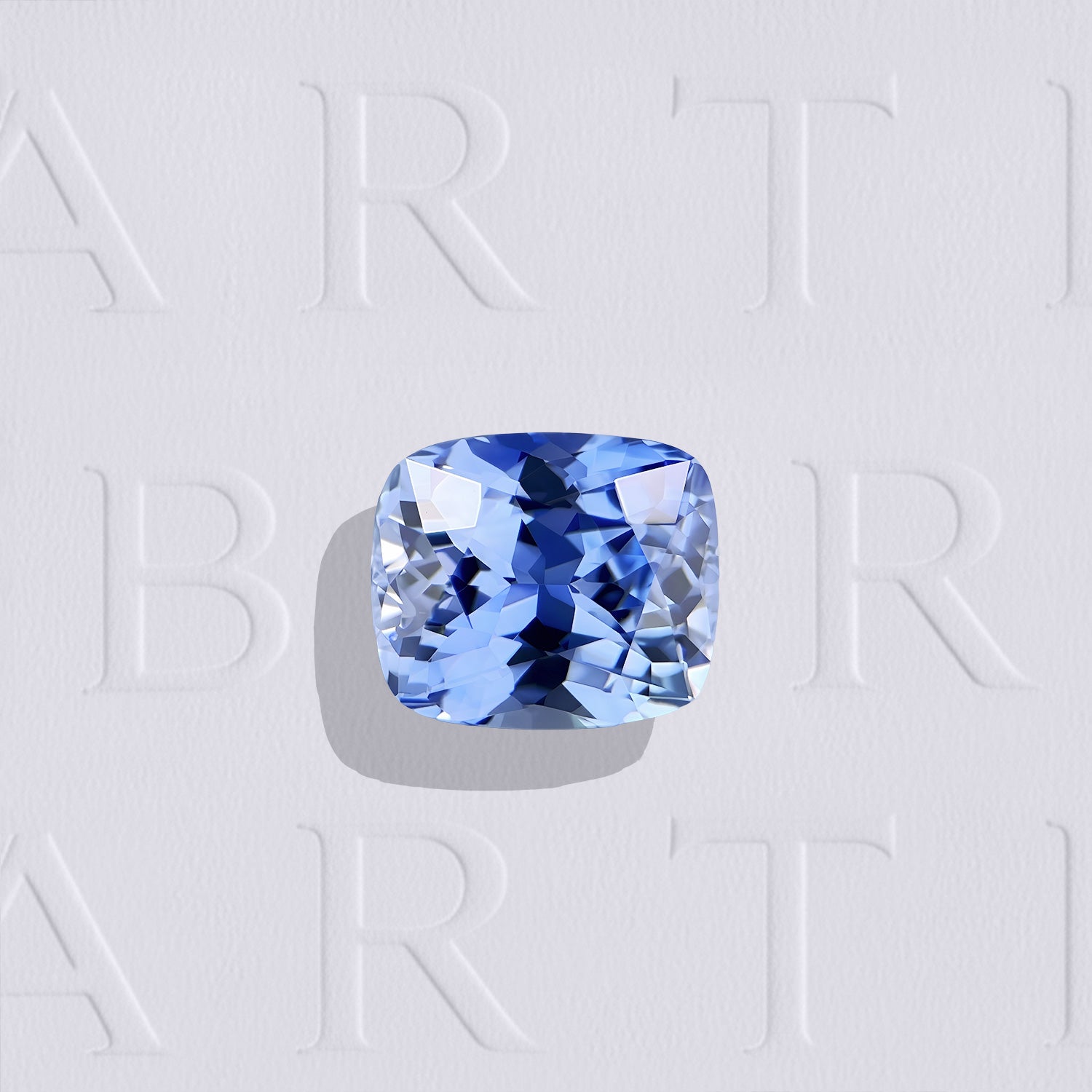 Saphir bleu naturel coussin rectangle facetté de 1.18 carat, originaire du Sri Lanka, de couleur bleu soutenu, chauffe classique, légèrement inclus.