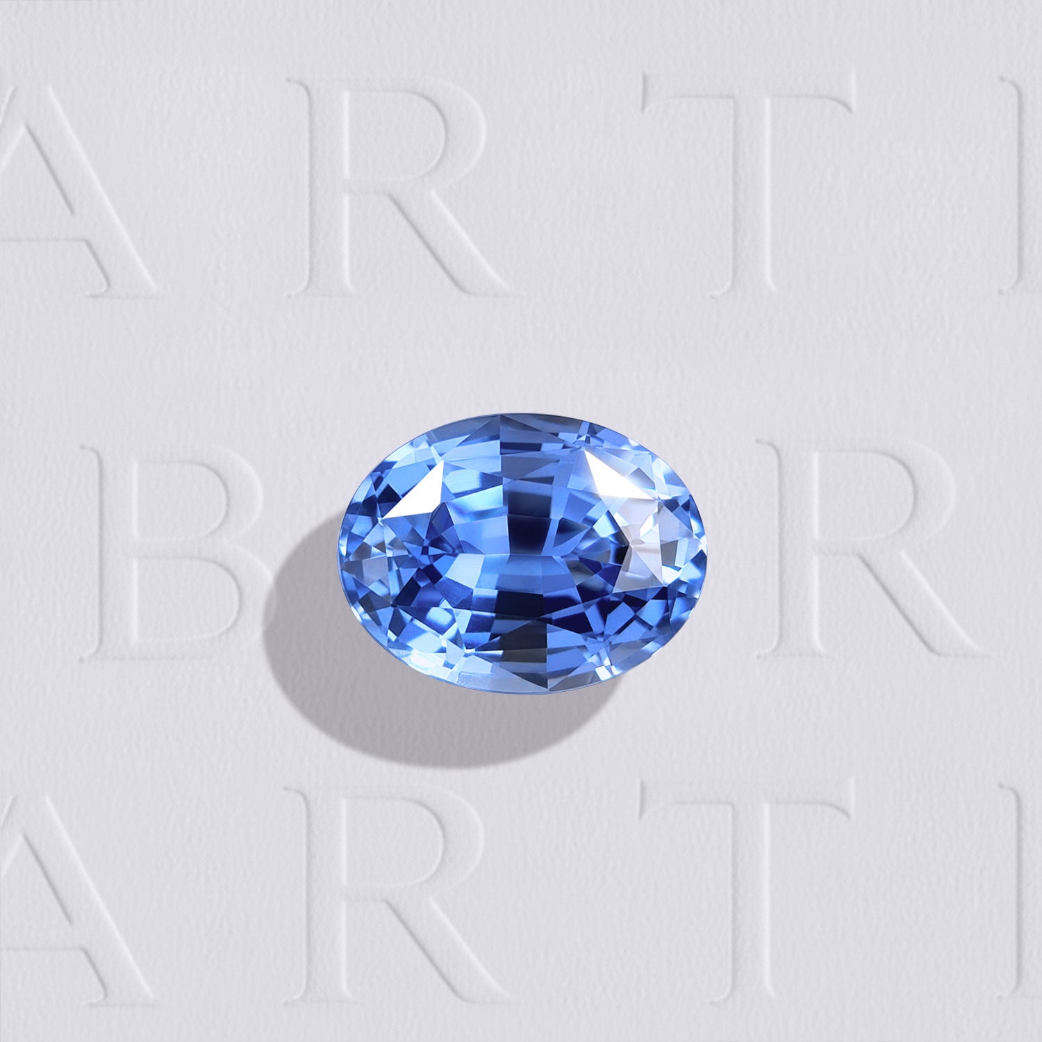 Saphir bleu naturel ovale 1.29 carat, facetté, couleur bleue soutenue, origine Sri-Lanka