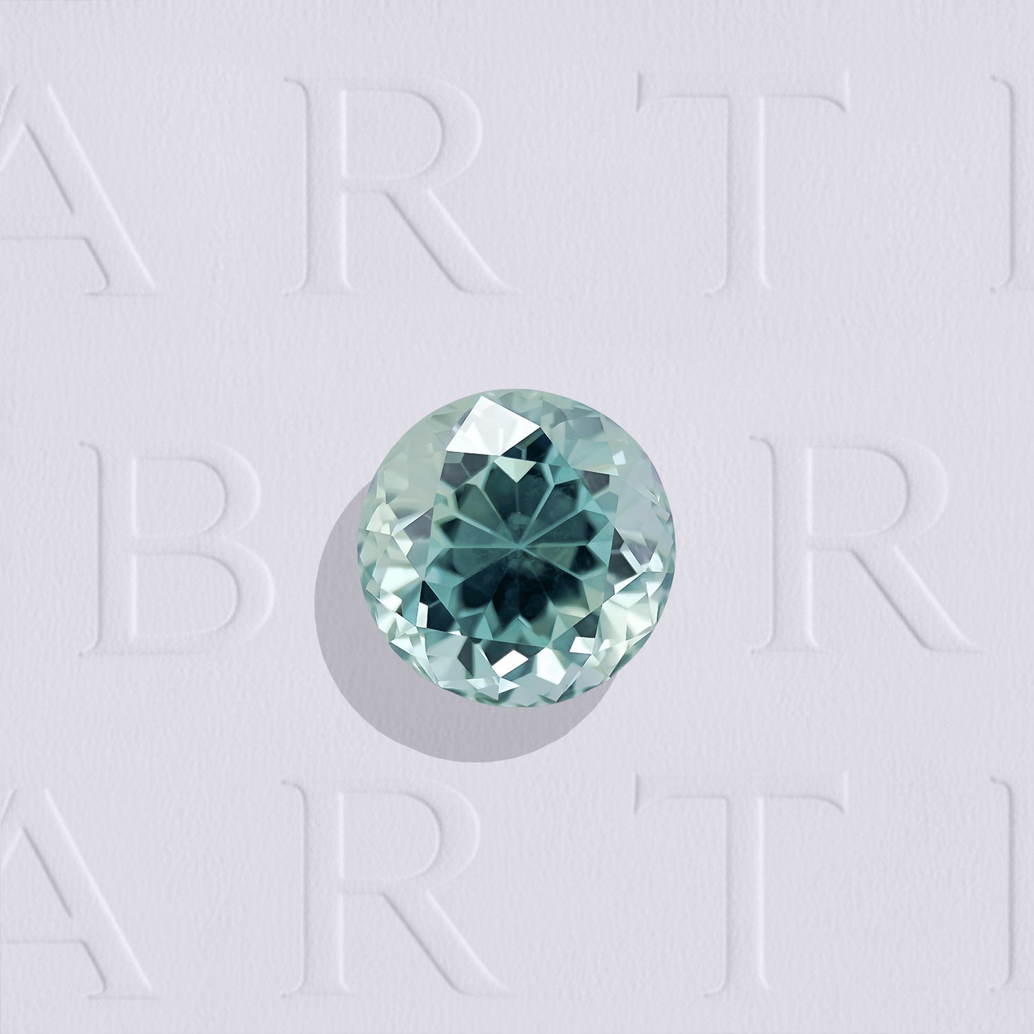 Saphir Teal naturel rond facetté de 1.00 carat, originaire du Montana aux États-Unis, de couleur bleu-vert légèrement nuancée de jaune, très légèrement inclus. Aucun traitement.