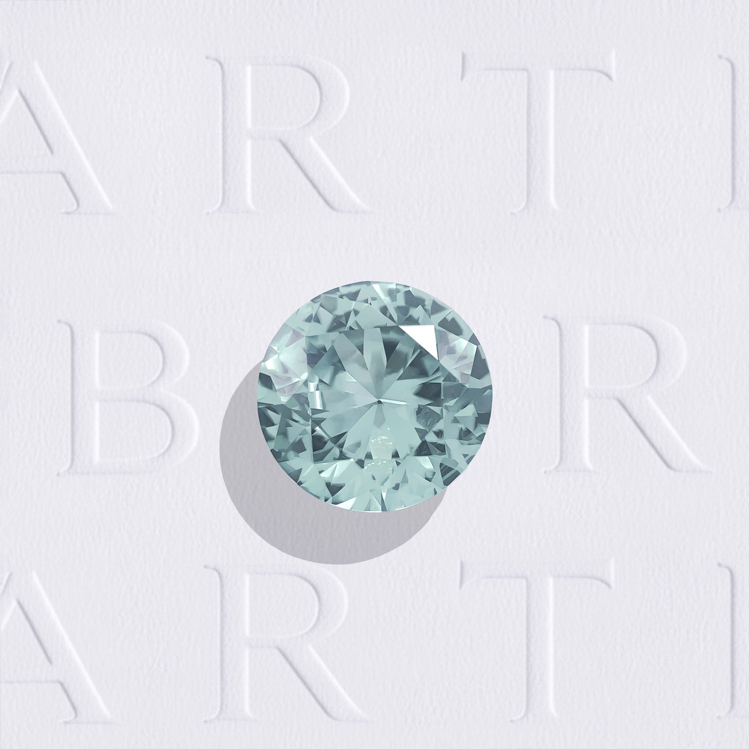 Saphir teal naturel rond facetté de 1.02 carat, originaire du Montana aux États-Unis, de couleur bleu-vert prononcé et légèrement inclus.