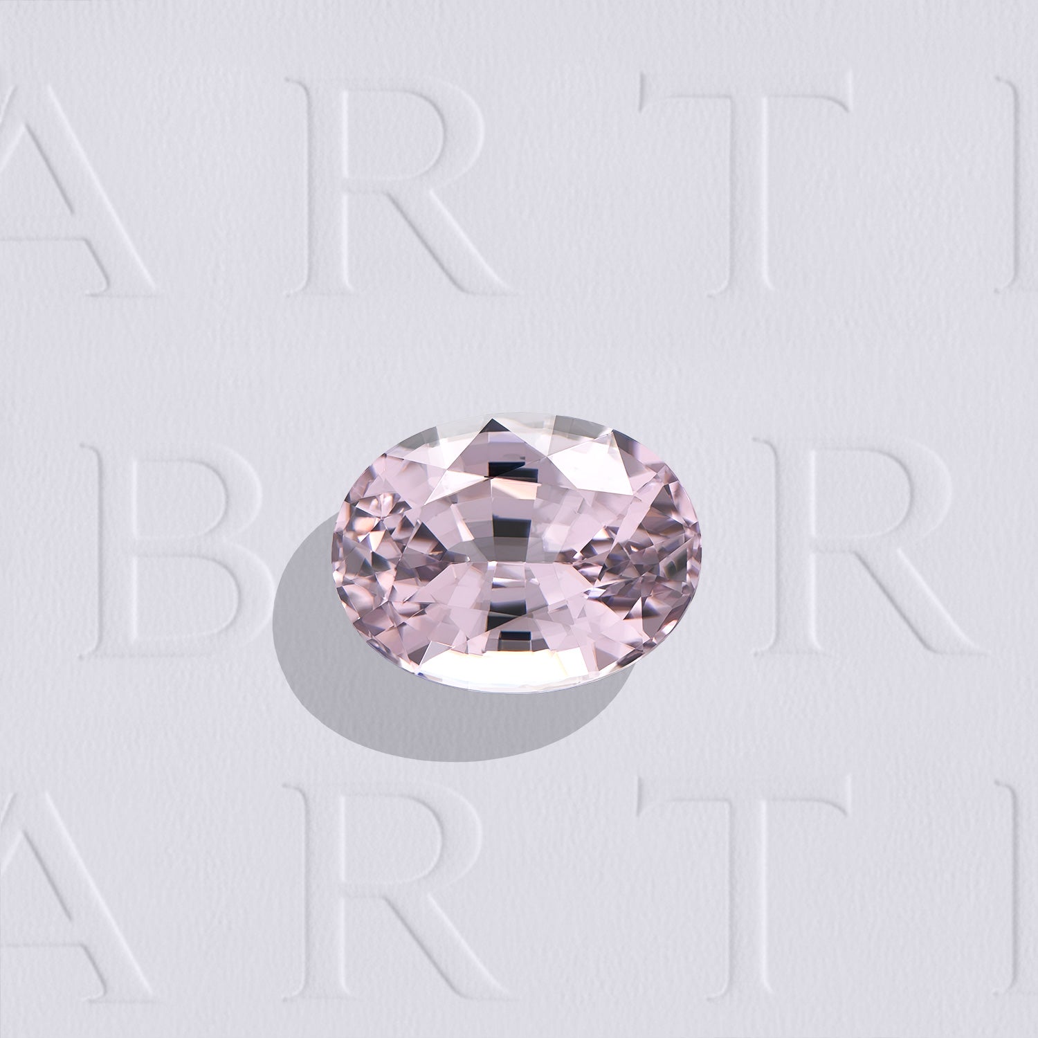Spinelle violet ovale facetté 1,35ct, couleur violet-gris léger, pureté sans inclusion, Madagascar