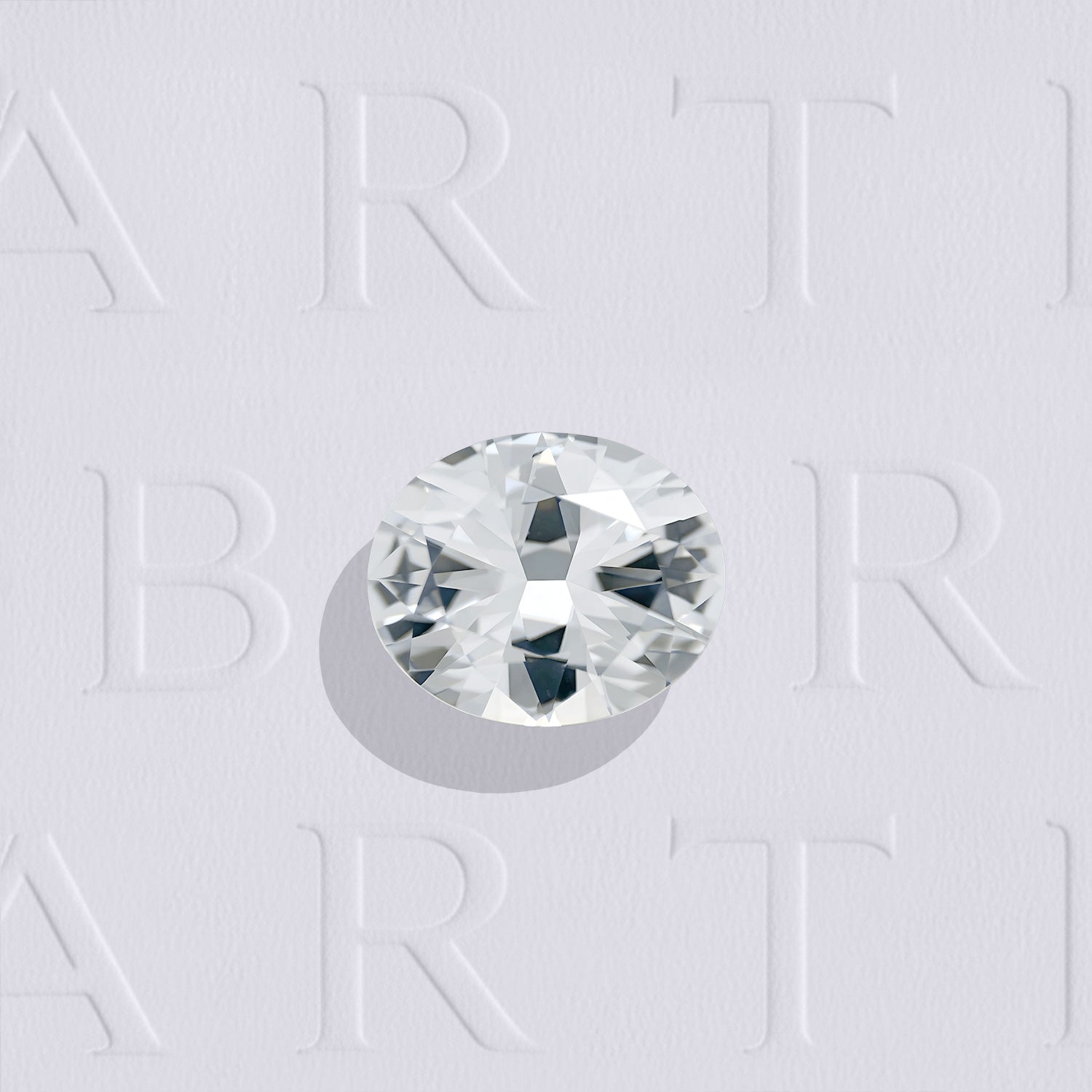 Topaze blanche naturelle forme ovale facettée de 1.35 carat, originaire du Brésil, sans inclusion visible à l'œil nu. Aucun traitement.
