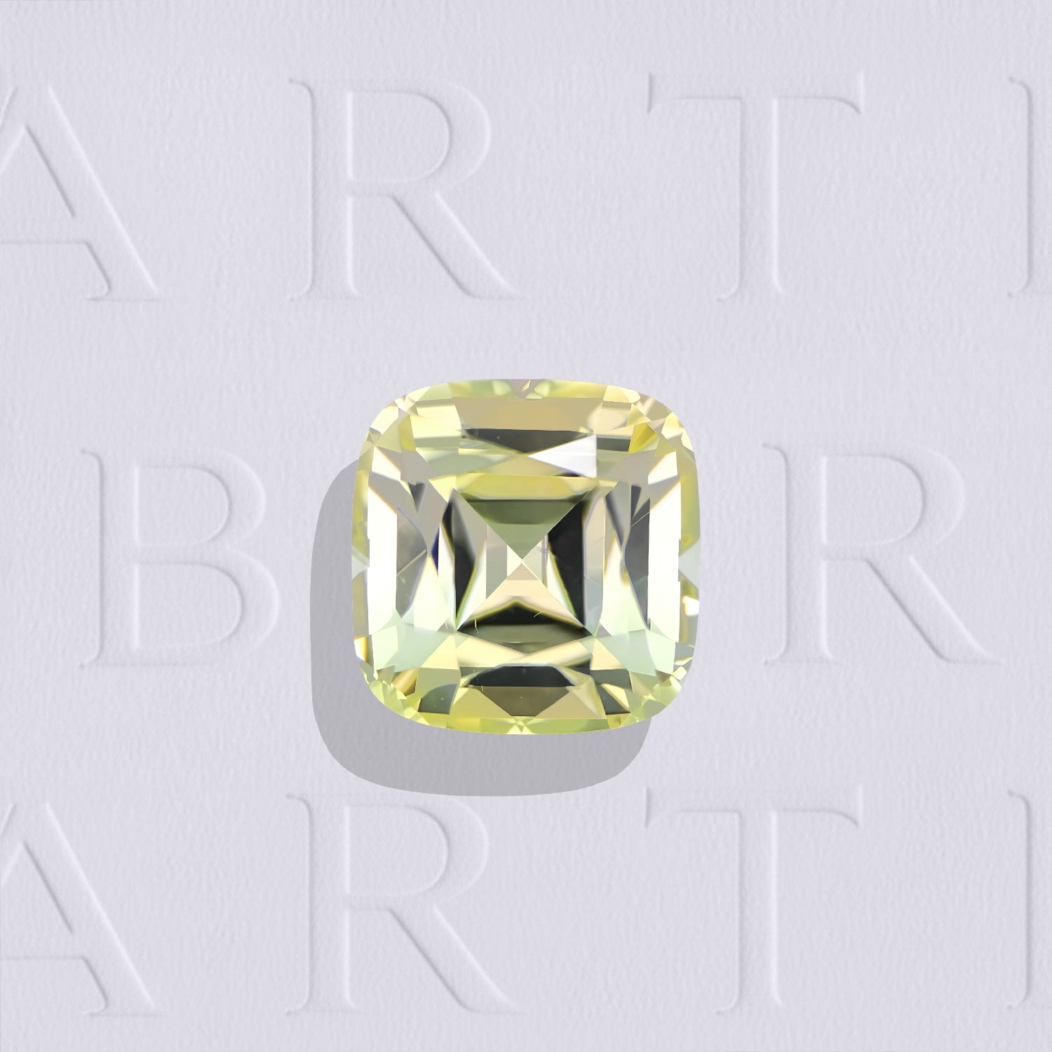Tourmaline multicolore naturelle coussin carré facettée de 1.73 carat, originaire de RD Congo, aux nuances multicolores légères, très légèrement incluse et non traitée.