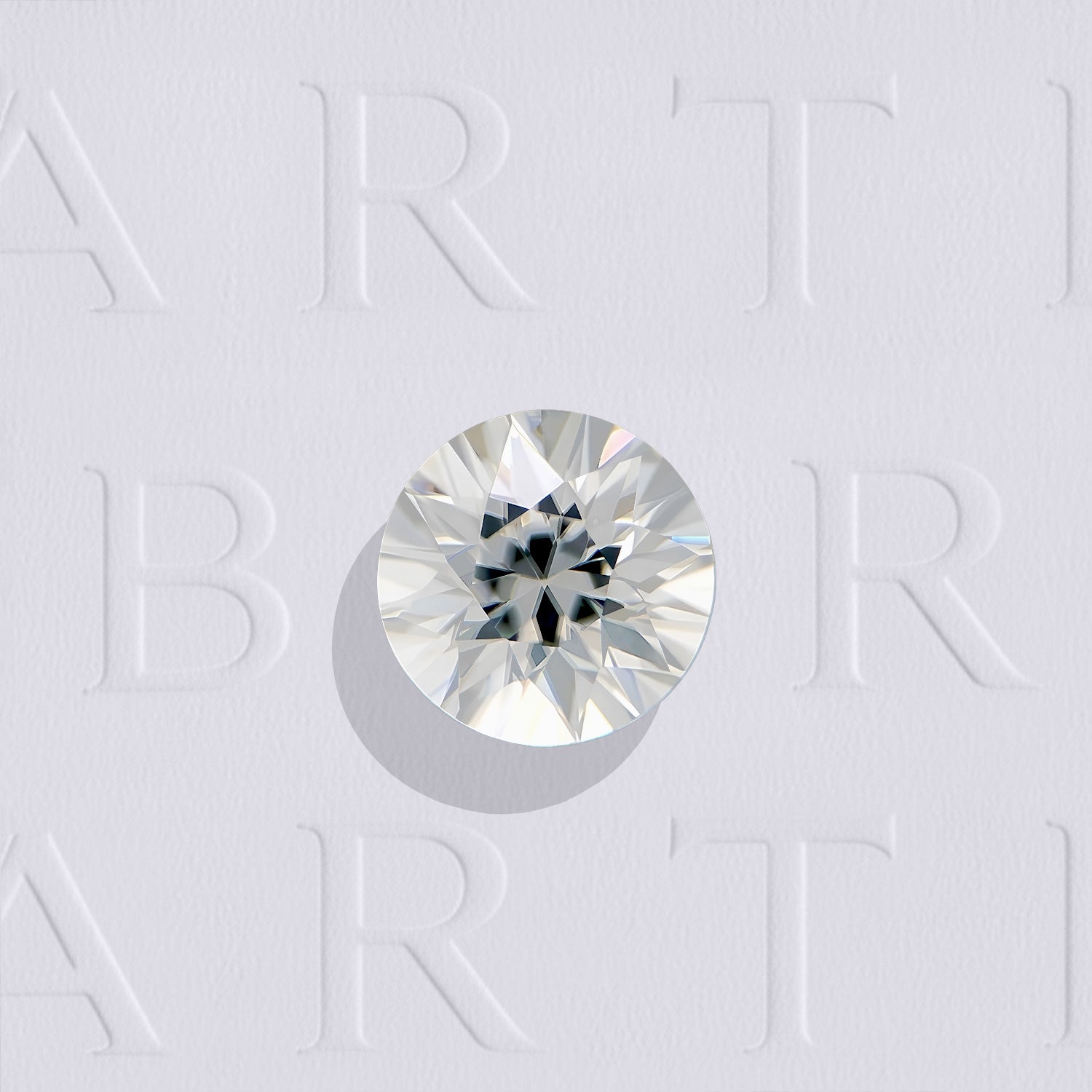 Zircon naturel incolore rond facetté de 1.24 carat, originaire de Tanzanie, sans inclusion visible à l'œil nu et chauffé.