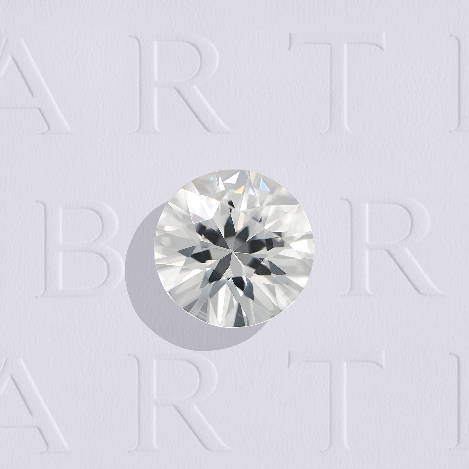 Zircon naturel incolore rond facetté de 1.91 carat, originaire de Tanzanie, sans inclusion visible à l'œil nu et chauffé.