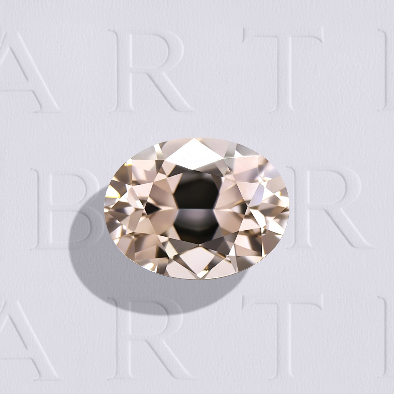 Zircon ovale facetté 7,95ct, brun-jaune léger, pureté sans inclusion à l’œil nu, aucun traitement, origine Tanzanie